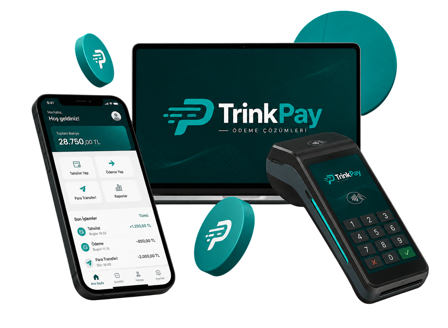TrinkPay Sanal POS ve Fiziki POS uygulama ve cihazları